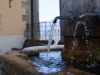 La fontana nel centro storico di Arquata del Tronto